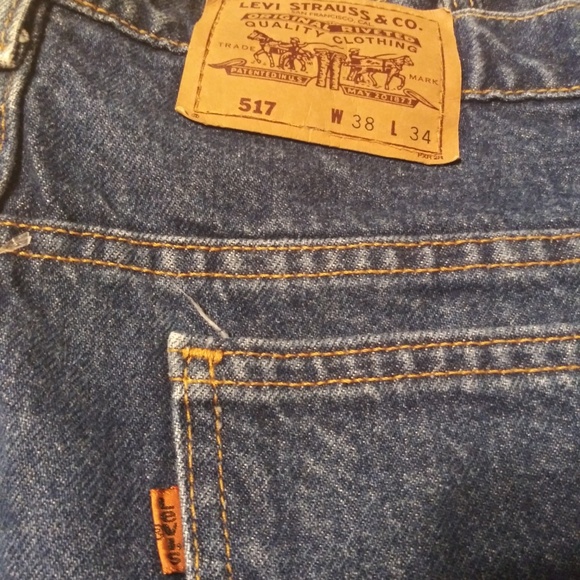 Vintage 517 Levi's Orange Tab/Stitch 38x34 (36X33) - Picture 2 of 8